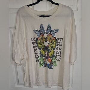 wild fable butterfly off white oversized graphic t-shirt XXL